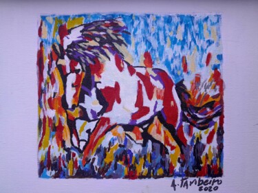 Painting titled "Alma Livre" by A. Taribeiro, Original Artwork, Acrylic