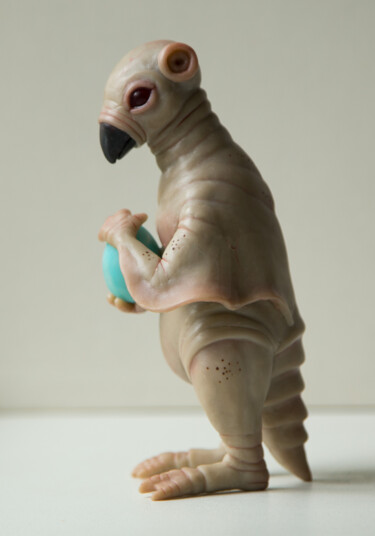 Sculpture titled "Creepy Alien Polyme…" by Ivan Grodzenskyi, Original Artwork, Polymer clay