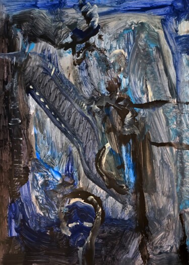 "Milquadrovisions -…" başlıklı Tablo Milto Sideris tarafından, Orijinal sanat, Akrilik