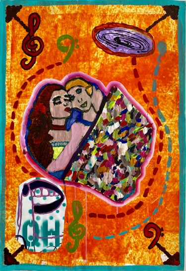 "Couverture de survie" başlıklı Tablo Laure Vincente tarafından, Orijinal sanat, Akrilik Diğer sert panel üzerine monte edil…