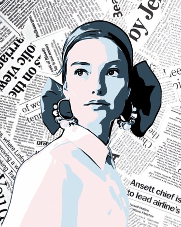 "Female Portrait #9" başlıklı Dijital Sanat Olga Guseva tarafından, Orijinal sanat, 2D Dijital Çalışma