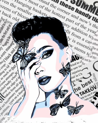 "Female Portrait #10" başlıklı Dijital Sanat Olga Guseva tarafından, Orijinal sanat, 2D Dijital Çalışma