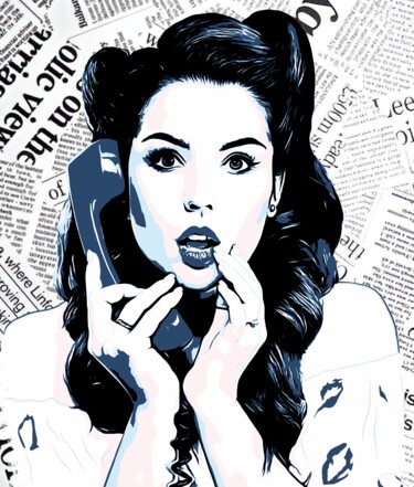 "Female Portrait #12" başlıklı Dijital Sanat Olga Guseva tarafından, Orijinal sanat, 2D Dijital Çalışma