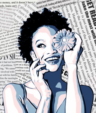 "Female Portrait #13" başlıklı Dijital Sanat Olga Guseva tarafından, Orijinal sanat, 2D Dijital Çalışma