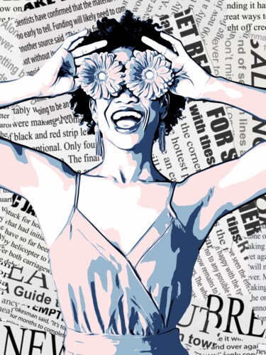 "Female Portrait #14" başlıklı Dijital Sanat Olga Guseva tarafından, Orijinal sanat, 2D Dijital Çalışma