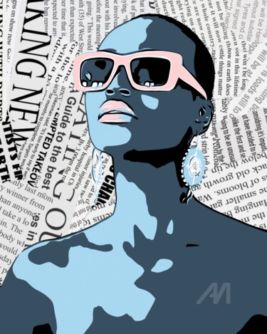 "Female Portrait #16" başlıklı Dijital Sanat Olga Guseva tarafından, Orijinal sanat, 2D Dijital Çalışma