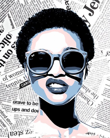 "Female Portrait #20" başlıklı Dijital Sanat Olga Guseva tarafından, Orijinal sanat, 2D Dijital Çalışma