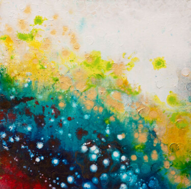 Painting titled "Gravity and Grace" by Hilary Winfield, Original Artwork, Acrylic Mounted on Wood Stretcher frame