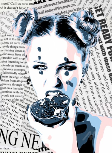 "Female Portrait #26" başlıklı Dijital Sanat Olga Guseva tarafından, Orijinal sanat, 2D Dijital Çalışma