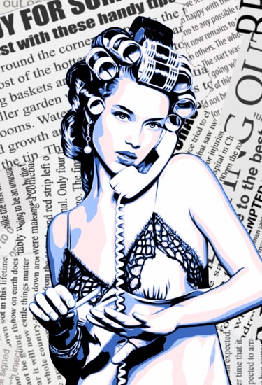 "Female Portrait #37" başlıklı Dijital Sanat Olga Guseva tarafından, Orijinal sanat, 2D Dijital Çalışma