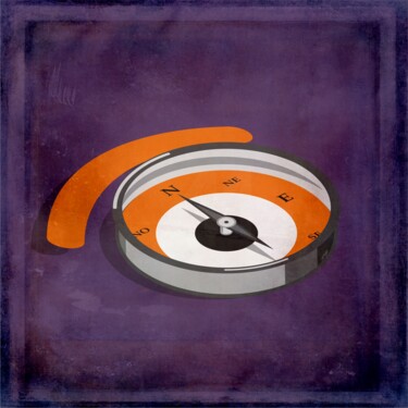 Digitale Kunst mit dem Titel "mirada norteada rem" von Ojolo, Original-Kunstwerk, Digitale Malerei