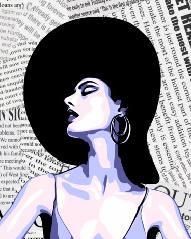 "Female Portrait #41" başlıklı Dijital Sanat Olga Guseva tarafından, Orijinal sanat, 2D Dijital Çalışma