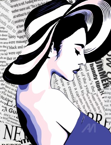 "Female Portrait #42" başlıklı Dijital Sanat Olga Guseva tarafından, Orijinal sanat, 2D Dijital Çalışma