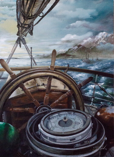 Pintura titulada "TREASURE ISLAND" por Tetiana Tiplova, Obra de arte original, Oleo