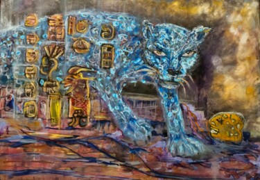 "THE GUARDIAN OF LIFE" başlıklı Tablo Evelin Dogan tarafından, Orijinal sanat, Petrol