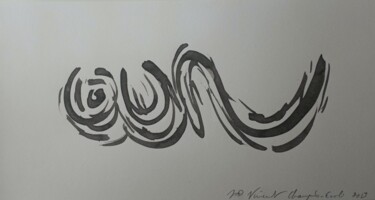 Painting titled "Recline (Ink 3 - 26…" by Vincent Champion-Ercoli, Original Artwork, Ink