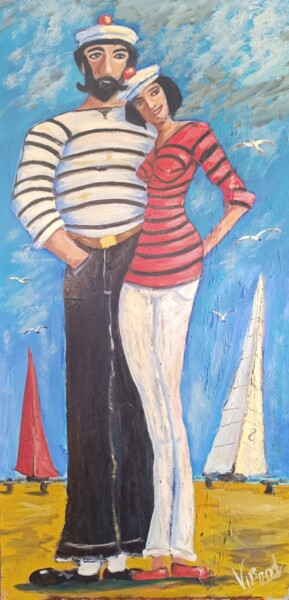 "Sea Romance" başlıklı Tablo Vitalii Bondarenko (ViBond) tarafından, Orijinal sanat, Petrol