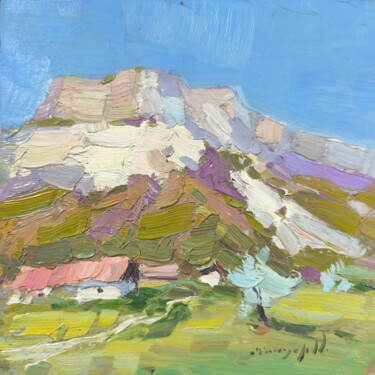 Картина под названием "Crimean Mountains" - Alexander Shandor, Подлинное произведение искусства, Масло