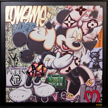 Schilderij getiteld "Love Me" door Raphael Van Der Haegen, Origineel Kunstwerk, Acryl Gemonteerd op Aluminium