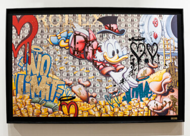 Schilderij getiteld "No Limit" door Raphael Van Der Haegen, Origineel Kunstwerk, Acryl Gemonteerd op Aluminium