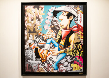 Schilderij getiteld "Killing It" door Raphael Van Der Haegen, Origineel Kunstwerk, Acryl Gemonteerd op Aluminium