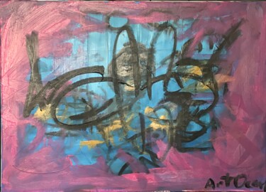 Malerei mit dem Titel "Midnight Motion – b…" von Artocean, Original-Kunstwerk, Acryl