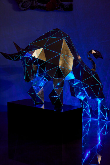 Sculptuur getiteld "Big Boss" door Phantom Art, Origineel Kunstwerk, Metalen