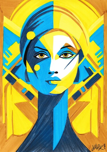 "Mystical Color" başlıklı Resim Nark Aymerich tarafından, Orijinal sanat, Işaretleyici