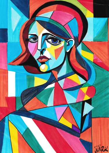 Drawing titled "The Feminine Side" by Nark Aymerich, Original Artwork, Marker