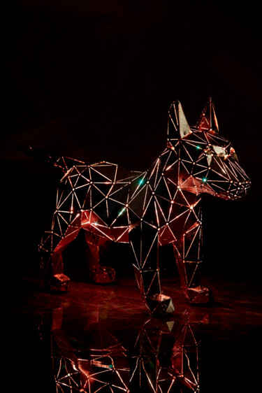 Sculptuur getiteld "Bully" door Phantom Art, Origineel Kunstwerk, Metalen