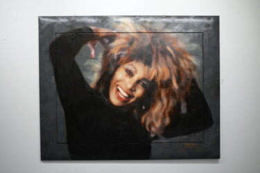 Schilderij getiteld "Tina Turner" door Peter Donkersloot, Origineel Kunstwerk, Acryl