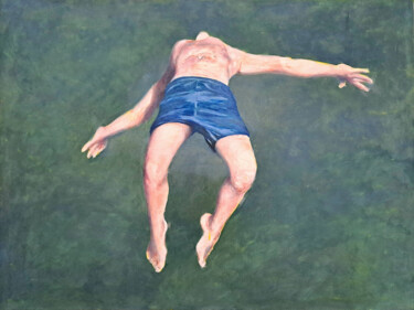 Peinture intitulée "Icare 3" par Wilfrid Moizan, Œuvre d'art originale, Huile