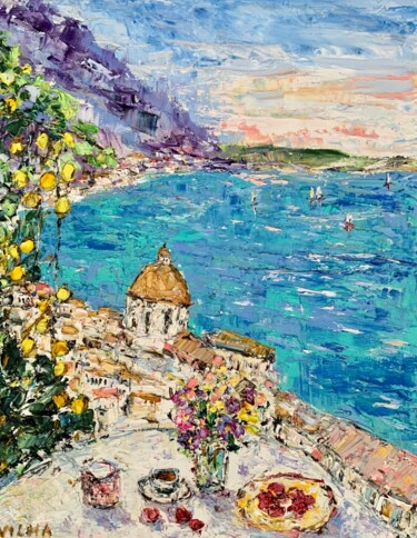 "Positano Amalfi Coa…" başlıklı Tablo Vilma Gataveckiene tarafından, Orijinal sanat, Petrol