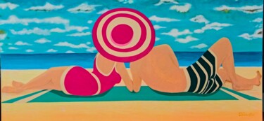 "C'est l’Amour à la…" başlıklı Tablo Coralie Chevalier tarafından, Orijinal sanat, Akrilik Ahşap Sedye çerçevesi üzerine mon…