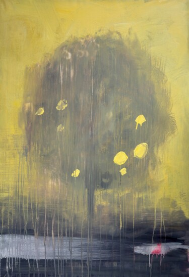 Painting titled "Apple Tree, After t…" by Zakhar Shevchuk, Original Artwork, Acrylic