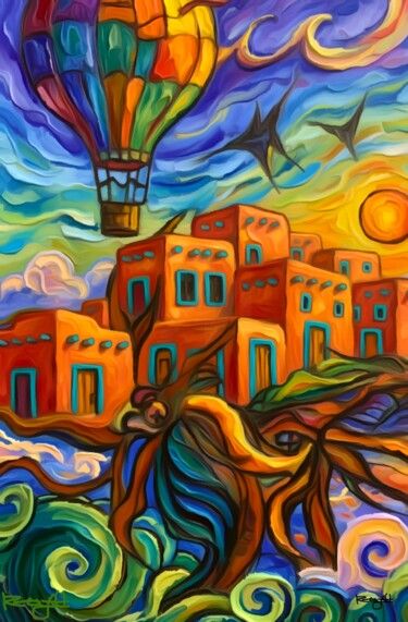 Digital Arts titled "Balloon Fiesta 2025…" by Roy Hastick, Original Artwork, 3D Modeling