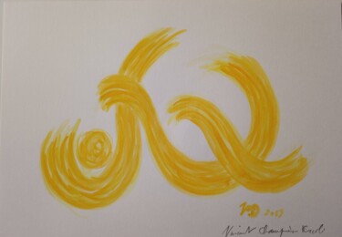 Peinture intitulée "Recline (Aqua 1 - 1…" par Vincent Champion-Ercoli, Œuvre d'art originale, Aquarelle