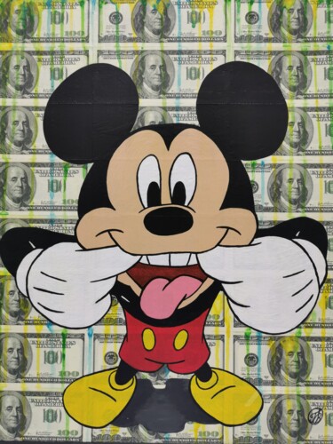 "Rich Mickey" başlıklı Tablo Olga Guseva tarafından, Orijinal sanat, Akrilik Ahşap Sedye çerçevesi üzerine monte edilmiş