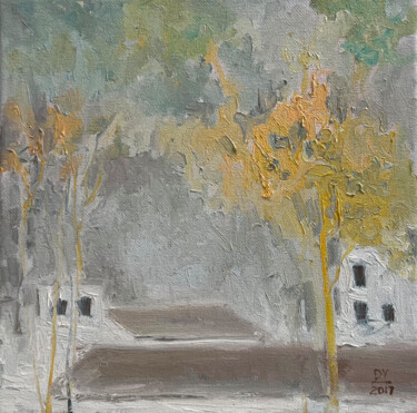 Pintura intitulada "“Silent Landscapes.…" por Viktoria Daneva, Obras de arte originais, Óleo Montado em Armação em madeira