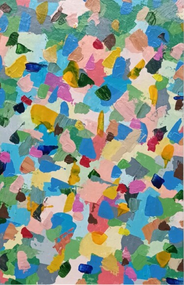 Peinture intitulée "Mille et une couleu…" par Jean-Claude Sylvain, Œuvre d'art originale, Acrylique