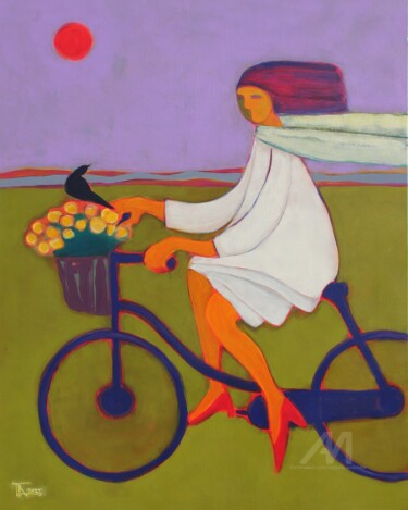 "Spaziergang bei Son…" başlıklı Tablo Tatjana Auschew tarafından, Orijinal sanat, Akrilik Ahşap Sedye çerçevesi üzerine mont…