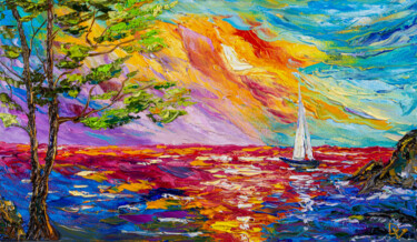 "Inner Voyage" başlıklı Tablo Vladyslav Durniev tarafından, Orijinal sanat, Petrol Ahşap Sedye çerçevesi üzerine monte edilm…