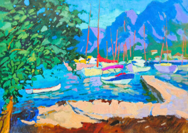 绘画 标题为“Morning Calm” 由Alexander Shandor, 原创艺术品, 油 安装在木质担架架上