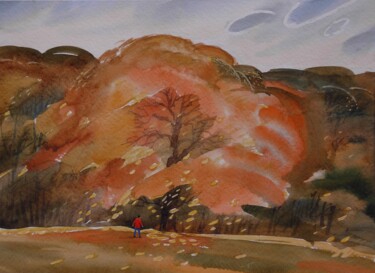 "Autumn maple" başlıklı Tablo Valerii Oliinyk tarafından, Orijinal sanat, Suluboya