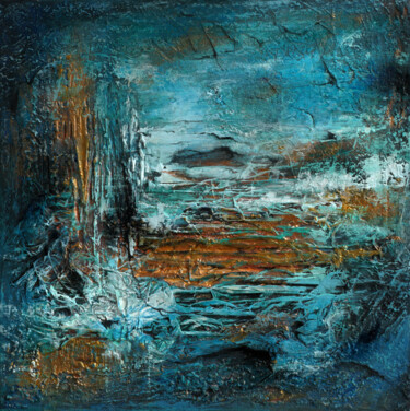 "„Between low tide a…" başlıklı Tablo Elena Jerger tarafından, Orijinal sanat, Akrilik Ahşap Sedye çerçevesi üzerine monte e…