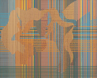 绘画 标题为“Tanz mit Thomas I” 由Markus Honerla, 原创艺术品, 漆 安装在木质担架架上