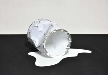 Pintura intitulada "Le vieux pot de pei…" por Yannick Bouillault, Obras de arte originais, Resina