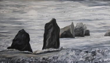 "Felsenküste" başlıklı Tablo Harry tarafından, Orijinal sanat, Petrol