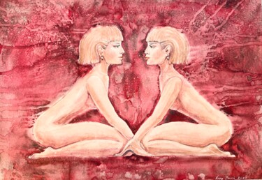 绘画 标题为“you'll see yourself” 由Anna Boich, 原创艺术品, 水彩