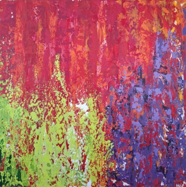 Ζωγραφική με τίτλο "Quête d'harmonie" από Christel Fromentin (Kriss Fro), Αυθεντικά έργα τέχνης, Ακρυλικό Τοποθετήθηκε στο Ξ…